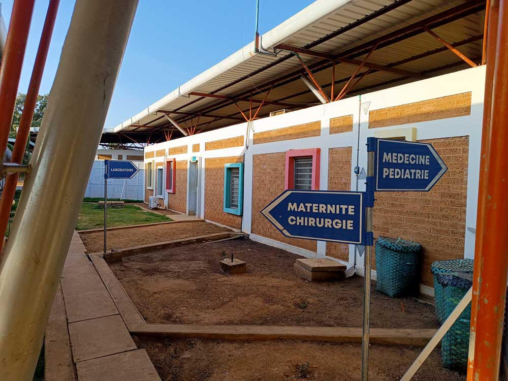 Ansicht des Hospital Braun in Cinkassé